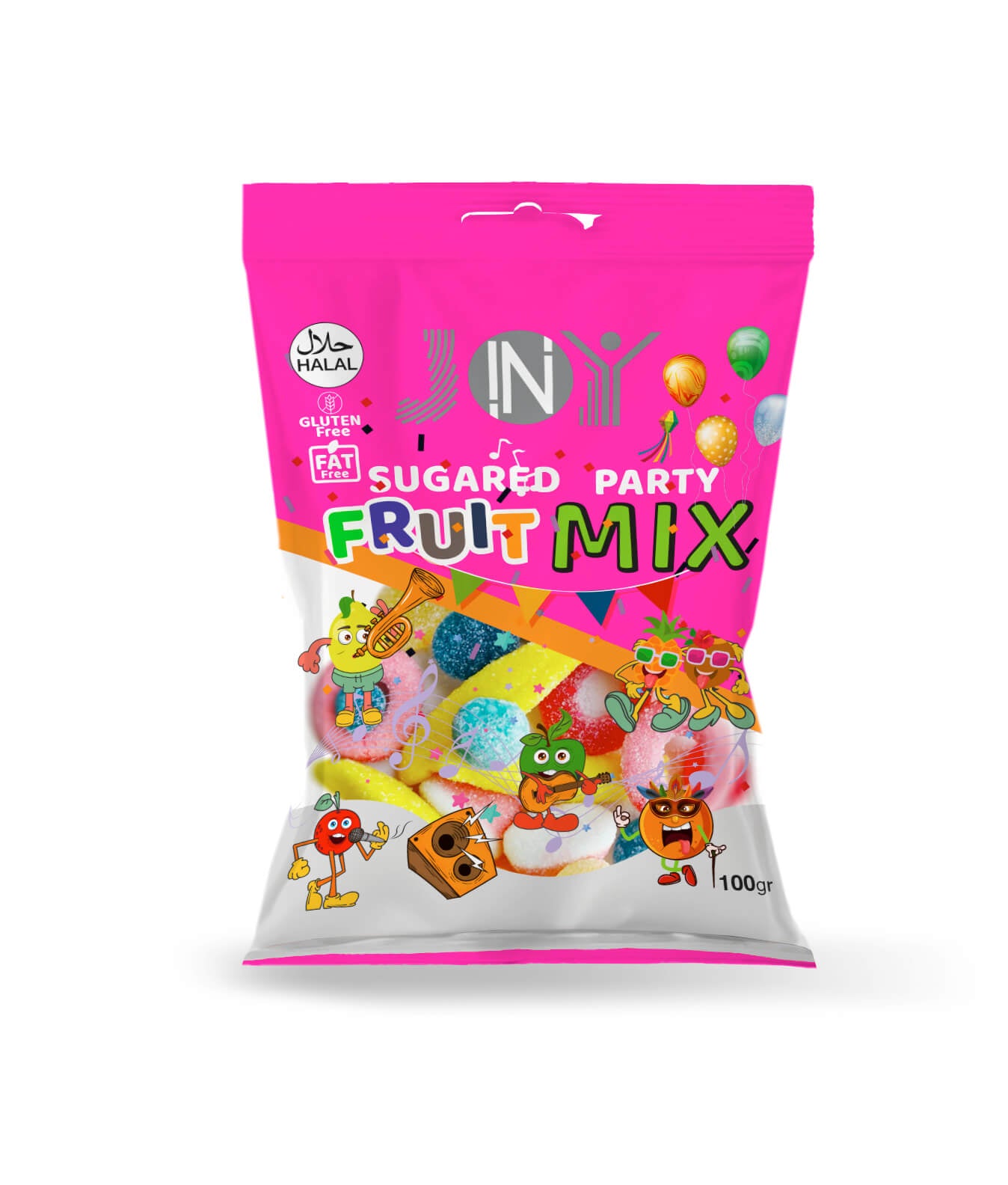 In Joy Sugared Party fruits (halal)