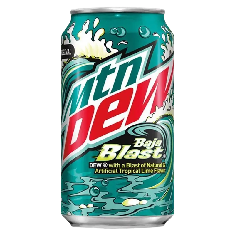 Mountain dew Baja blast (+0.25€ Pfand) (Mhd überschritten)